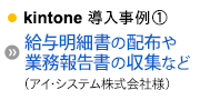 kintone(1)^׏̔zzƖ񍐏̎WȂǁiACEVXeЗlj